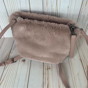 Vegan Faux fur by Expressions NYC cross body purse.  So soft to the touch.